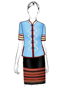 海南传统黎族服饰女装方案设计